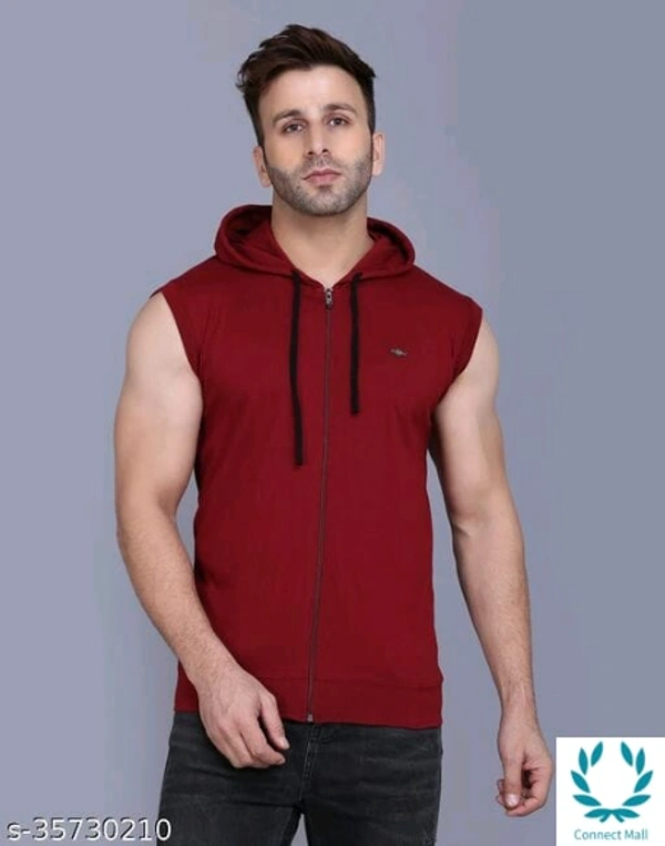 Men's Casual Hooded Tshirt - XL